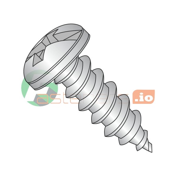 Newport Fasteners Sheet Metal Screw, #6 x 5/8 in, 18-8 Stainless Steel Pan Head Combination Phillips/Slotted Drive 327954 - main